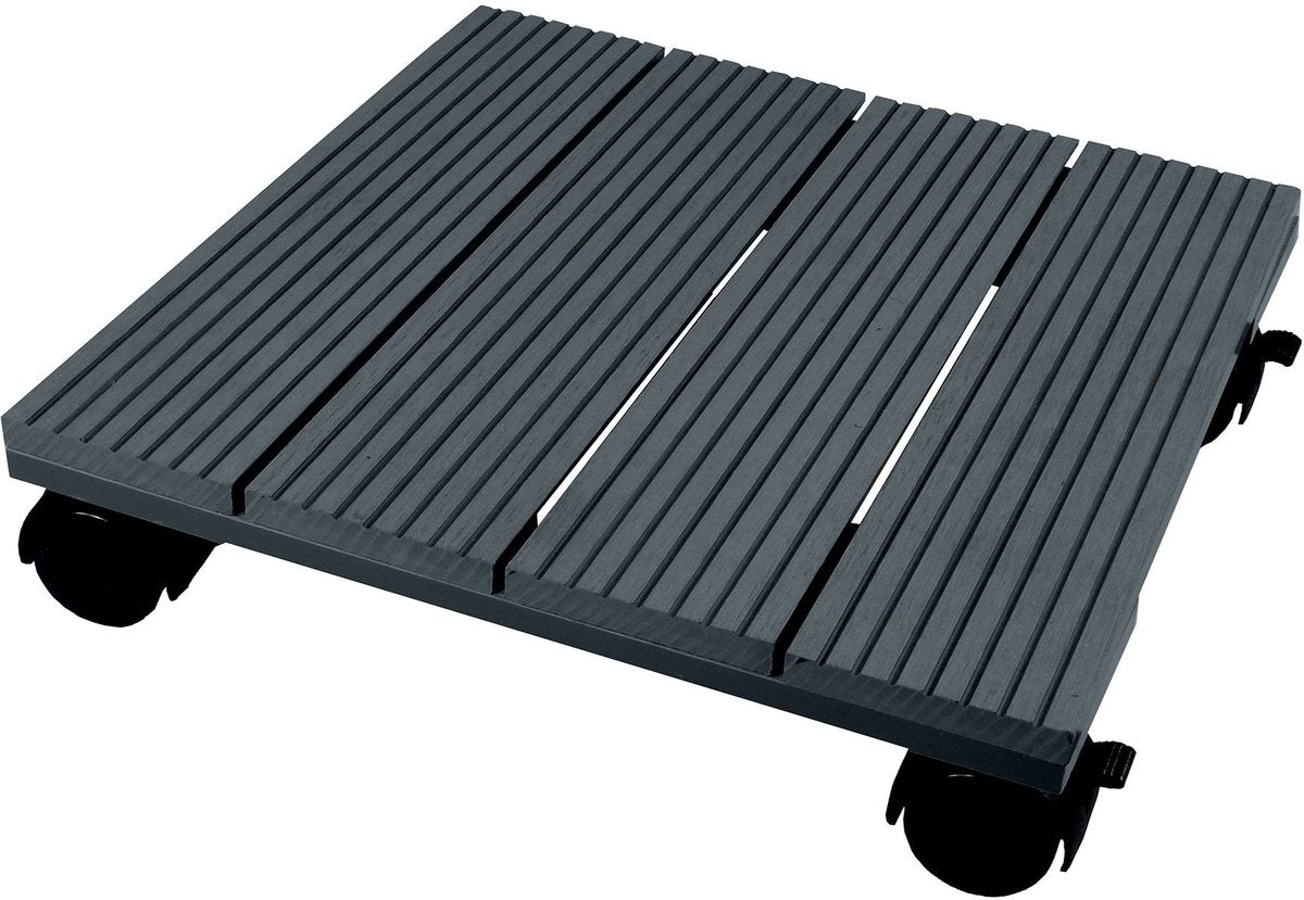 Naturpflanztrolley Square 30 x 30 cm Anthrazit -gelöschtes HKC