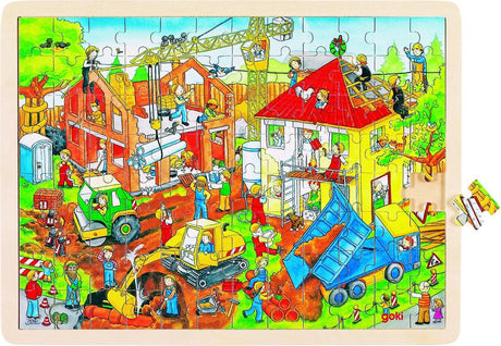 Goki-Puzzle, Baustelle. 96 Teile. 3+
