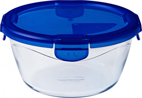 Pyrex - Cook Go Schüssel rund mit Deckel 0,7 Liter - transparent