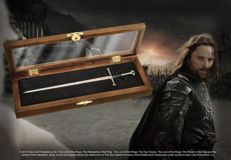 The noble collection the lord of the rings - anduril letter opener - zilverkleurig