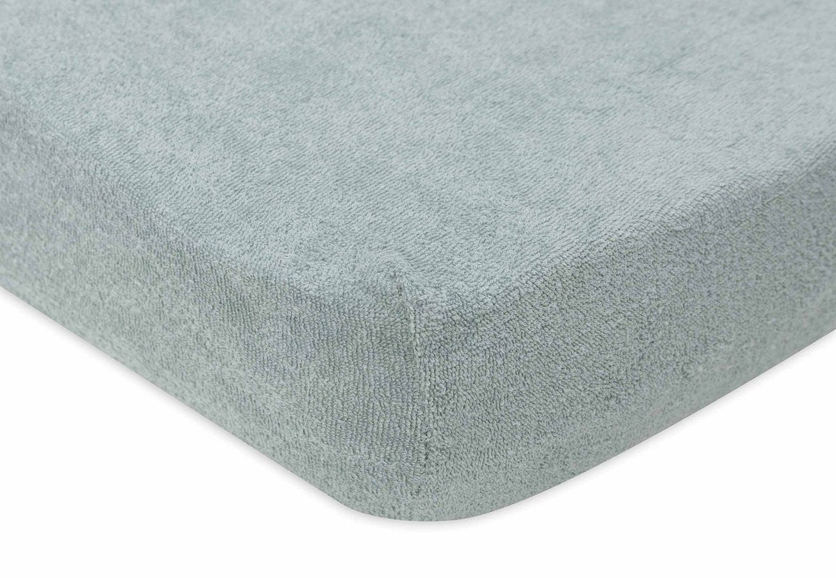 Jollein - aankleedkussenhoes badstof 50x70cm - zachte hoes baby aankleedkussen - sea green