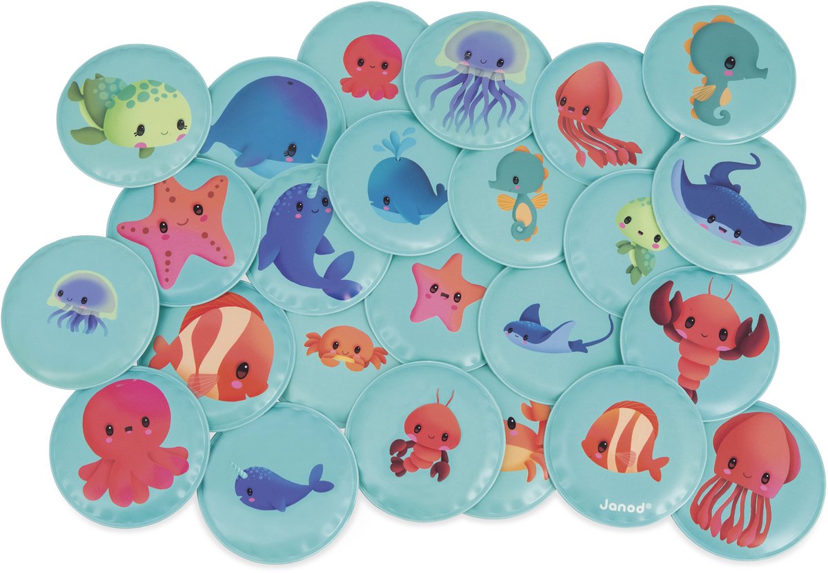 Janod – Badespielzeug – Memory-Spiel Tierbabys
