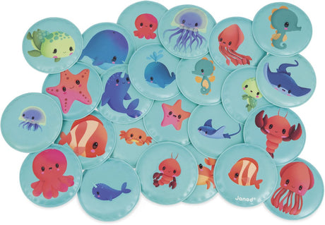 Janod – Badespielzeug – Memory-Spiel Tierbabys