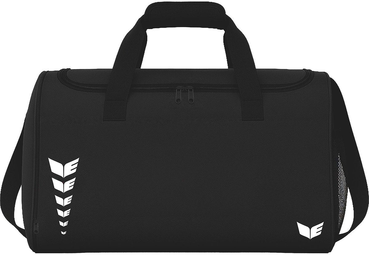 Erima intro line (size medium) sporttas met zijvakken - zwart | maat: m