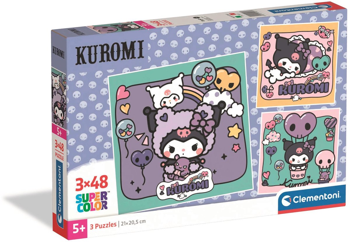 Clementoni - 3x48 Stück - Kuromi