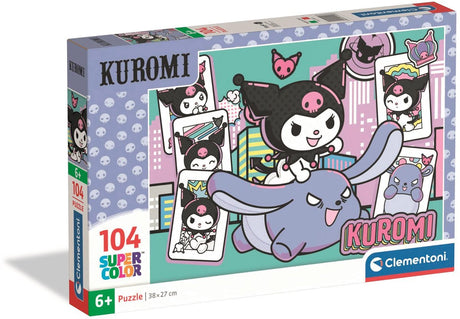 Clementoni Kuromi Puzzle 104 Teile – Sanrio Kinderpuzzle – Puzzle – Lernspielzeug für Mädchen und Kinder ab 6 Jahren