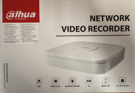 Dahua NVR4104-P-4KS3 4-Kanal-PoE-4K-Ultra-HD-Netzwerk-Videorecorder mit bis zu 12 Megapixeln