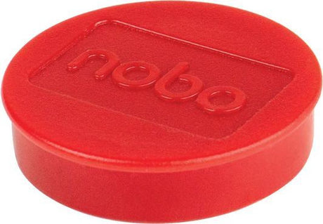 Magnetische Whiteboard-Magnete von Nobo – 10er-Pack – 38-mm-Magnete – Rot