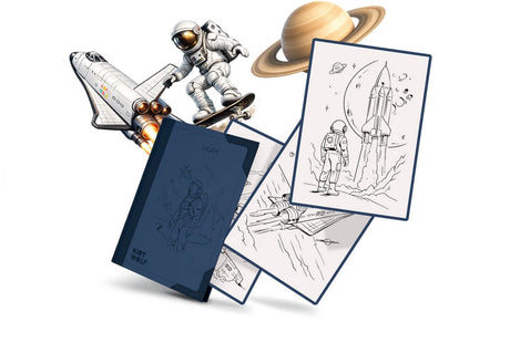 Kidywolf k-draw-pad refill – galaxy – 30 illustraties - 10+