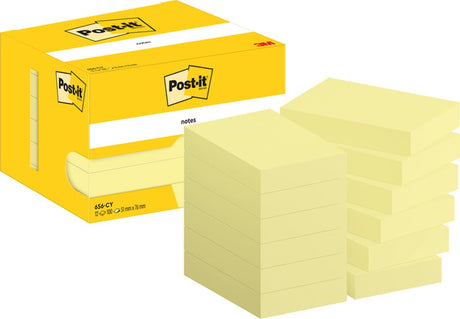 Post-it-Haftnotizen, selbstklebend, 656-cy, 51 x 76 mm, einfarbig gelb