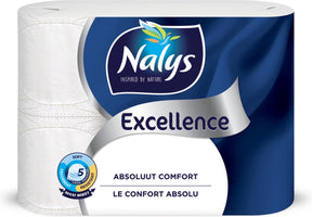 Nalys excellence maxi-vel toiletpapier in papieren verpakking 5-laags - 6 stuks