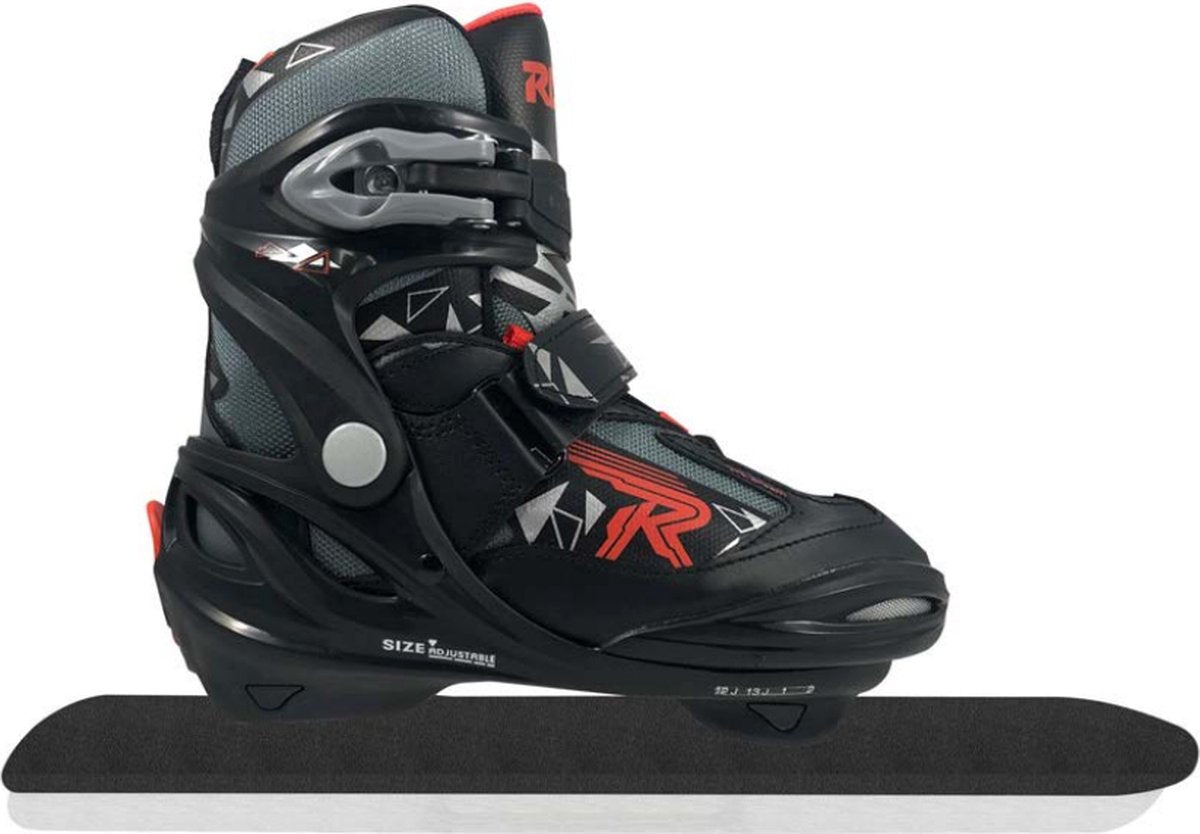 Roces – V-Ice 4.0 – Speed-Skates – Schwarz Rot – schnelle Langstrecken-Speed-Skates, verstellbare Passform – Größe EU 36–40