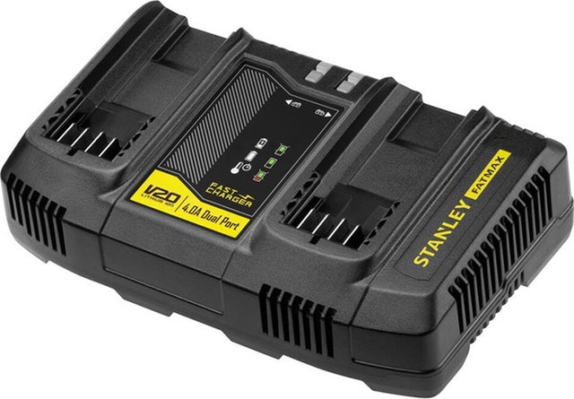 Stanley-Zubehör – 4-A-Ladegerät mit 2 Anschlüssen, für 18-V-Batterien SFMCB24-QW