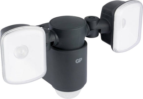 GP-Sicherheitsstrahler – mit Bewegungssensor – IP55 – Schwarz