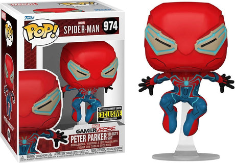 Funko-Pop! Marvel Spider-Man 2 – Peter Parker Velocity Suit (ee-exklusiv) Nr. 974