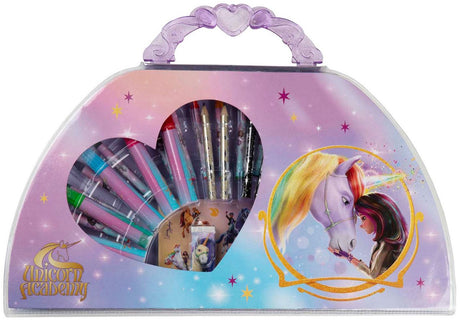 Undercover Unicorn Academy Farbkoffer, 51-tlg