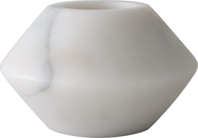 Tak design theelicht maysa 3 - marmer - 12 x 7 cm - wit