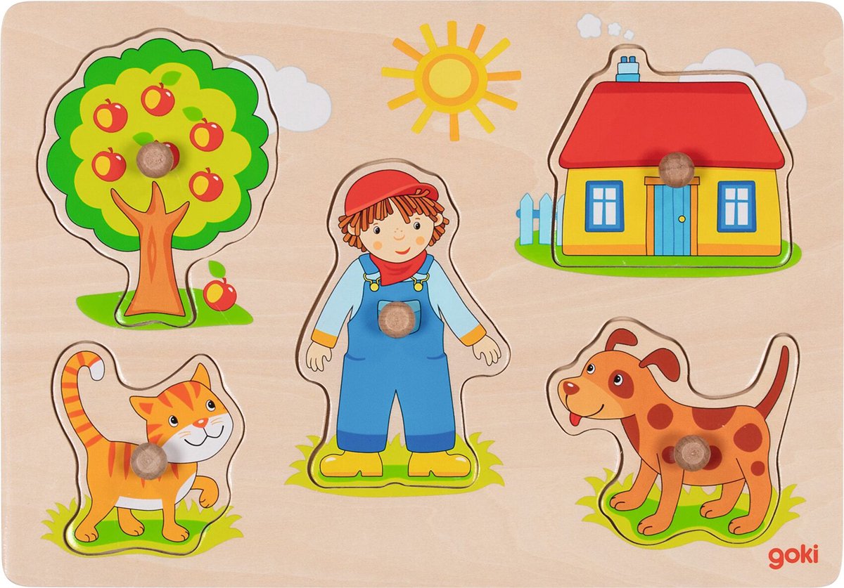 Goki Holz-Studenpuzzle, 5-tlg.