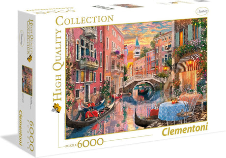 Clementoni – Puzzle – 6000 Teile – Sonnenuntergang in Venedig – hochwertige Sammlung – Puzzle für Erwachsene