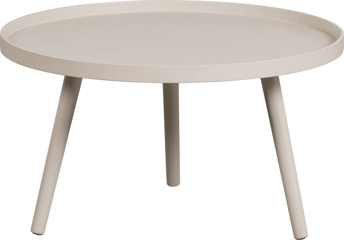 Woood mesa bijzettafel l - hout - antique beige - 34x60x60