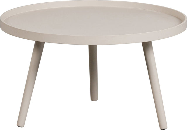 Woood mesa bijzettafel l - hout - antique beige - 34x60x60