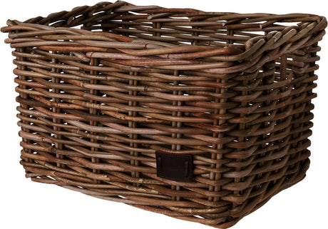 Fastrider zeno rotan fietsmand - bruin - 17l - handgemaakt