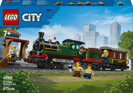 Lego City Vintage-Dampfeisenbahn-Spielzeug für Kinder ab 7 Jahren – 60511