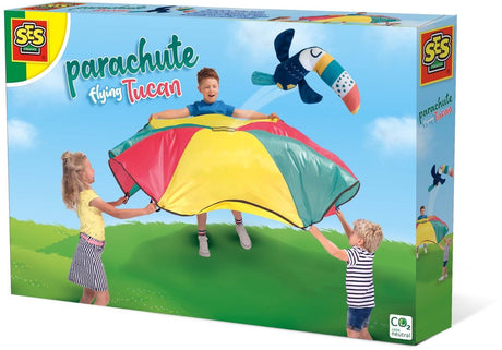 Ses kreativer Ses Fallschirm fliegender Tukan