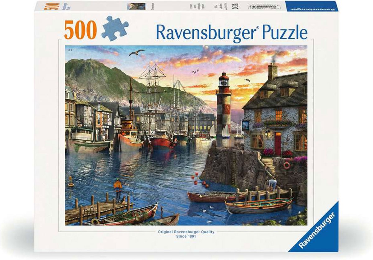 Ravensburger Puzzle am Morgen im Hafen, 500st.
