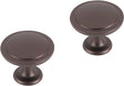 Differnz | meubelknop rond - vlak | 40 mm | brons