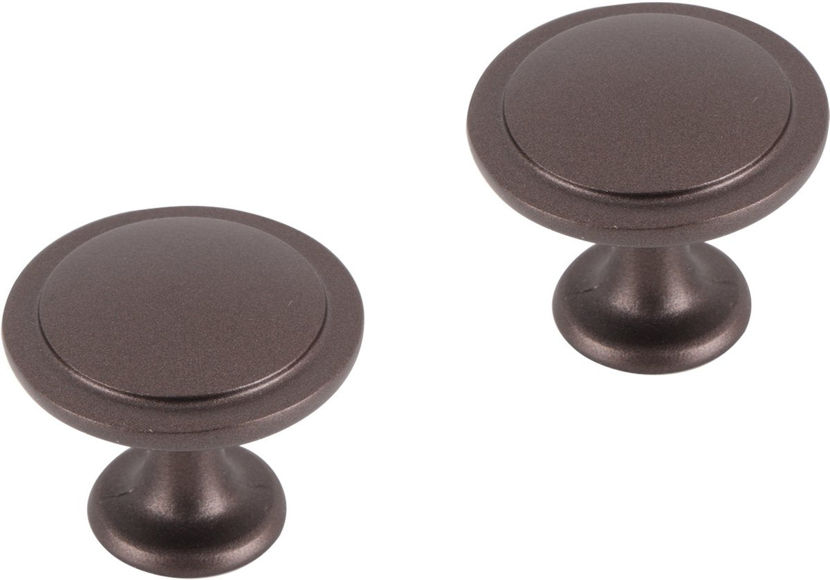 Differnz | meubelknop rond - vlak | 40 mm | brons