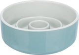 Trixie Futternapf für langsames Fressen, Keramik, graublau
