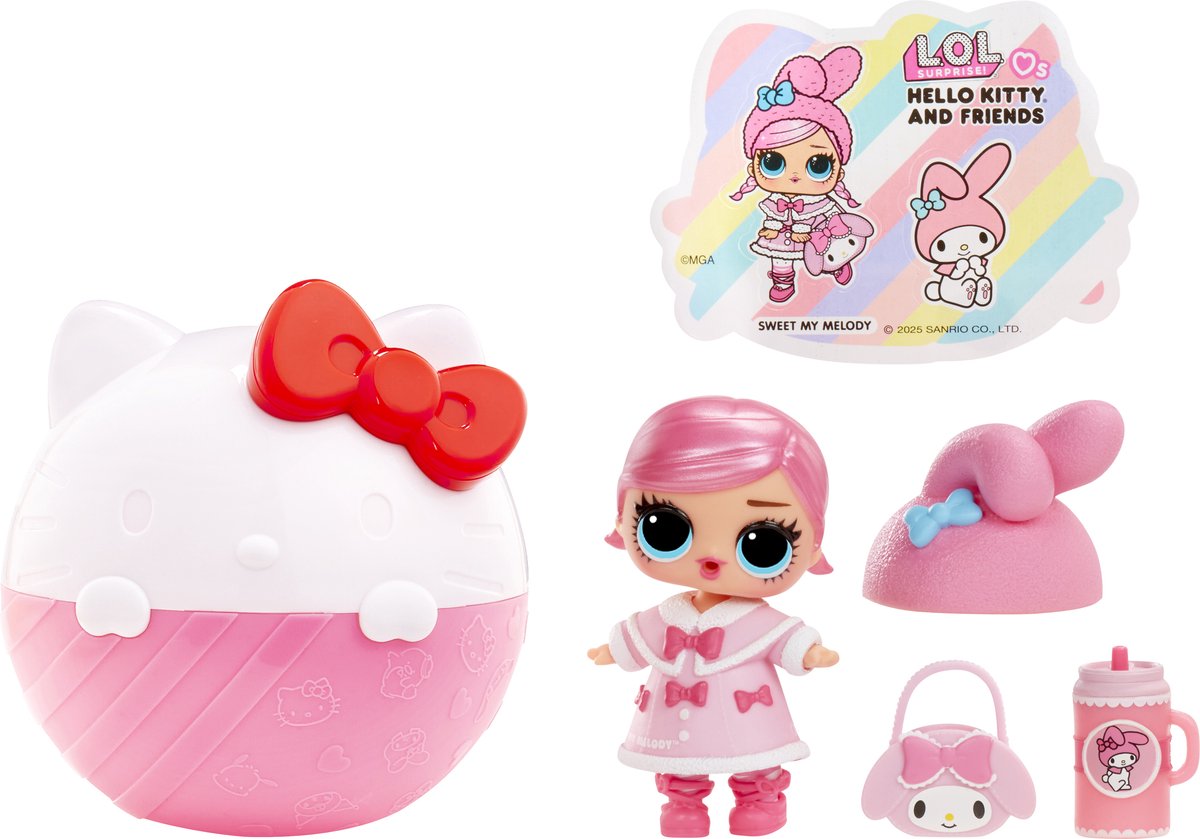 Lol. Überraschung! liebt Hello Kitty Friends – Minipuppe