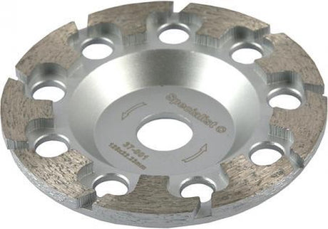 Specialist+ 125mm x 22.23 diamant komslijpschijf t-vorm