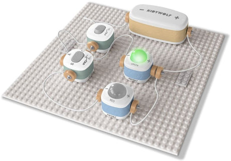 Kidywolf kidyelec Starter – Lernstromset für Kinder mit 11 Teilen 99 Aufbauten – 6+