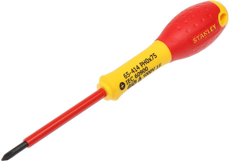 Stanley Handwerkzeuge Fatmax-Schraubendreher Phillips VDE PH0 x 75 mm – 0-65-414