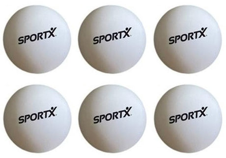 Sportx tafeltennis ballen - 6x st - 40 mm - ping pong balletjes - pingpongballen - speelgoed