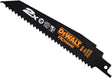 Dewalt Zubehör Dewalt dt2307l-qz Serie – Säbelsägeblatt – 228 mm – für Holz und PVC – 5 Stück