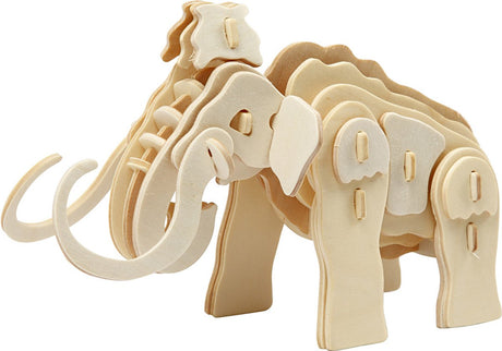 Creativ Company 3D-Puzzle, Mammut, Maße 19x8,5x11 cm, 1 Stück