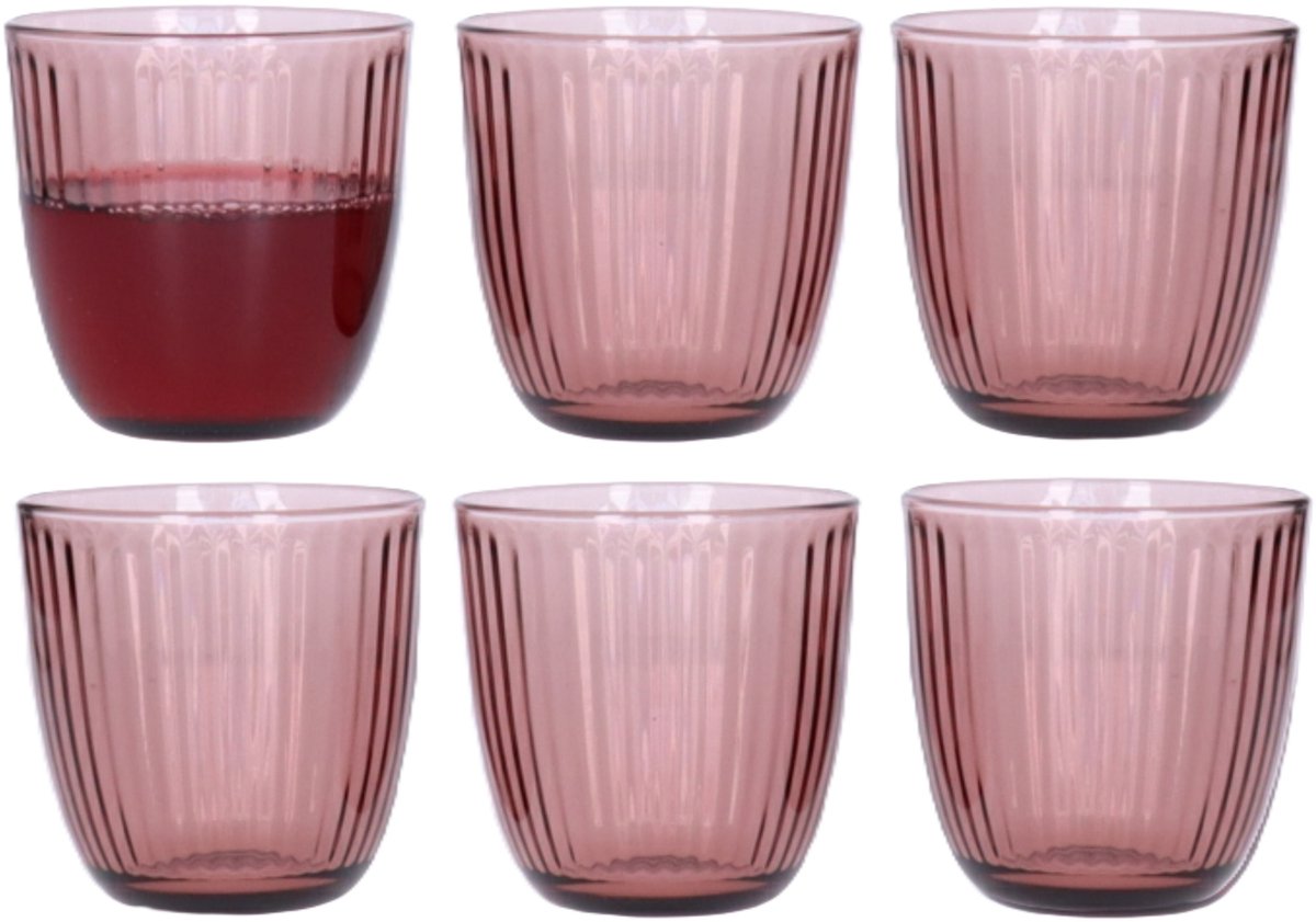 Glaslinie 29 cl rosa 6er-Set Bormioli Rocco | 2 Stk