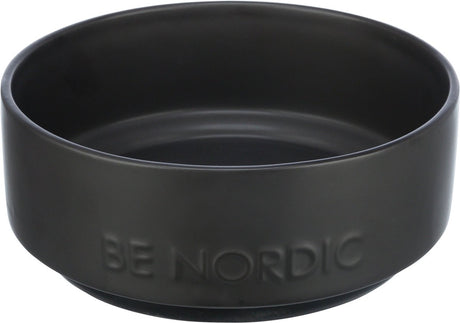Trixie Be Nordic Hundenapf aus Keramik, Gummi, schwarz