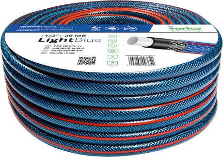 Vartco Light - 4-lagiger Gartenschlauch 1 2 50m | Bewässerung flexibel | Polyester-Kreuzgeflecht UV-beständig 22 bar