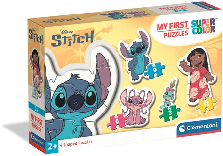 Clementoni Disney Stitch und Lilo, mein erstes Puzzle, 4 Rätsel