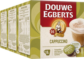 Douwe Egberts Cappuccino Dolce Gusto Kaffeetassen - 3 x 8 + 8 Stück