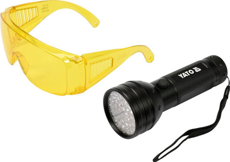 Yato uv zaklamp 51 led + glazen