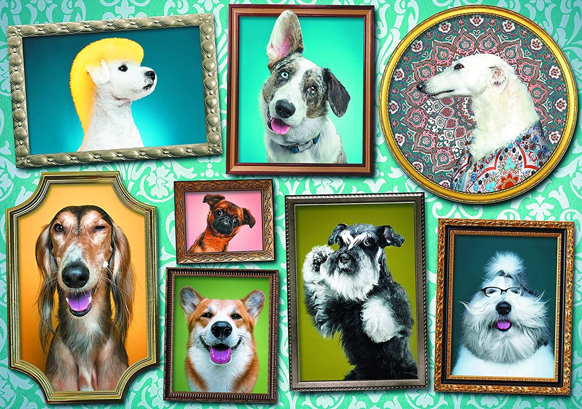 Trefl-Puzzle 1000 Teile – Hunde-Galerie-Puzzle.
