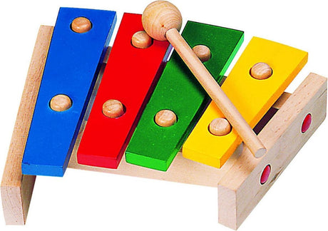 Goki Xylophon Holz L22,5cm, Grundfarben, 3+