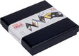 Walther fb-099-b Leporello-Box – Größe 12 x 12 x 2,4 cm – 11 Fotos 10 x 10 cm – Schwarz
