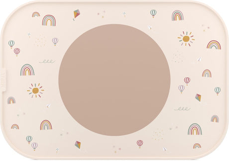 Mepal mio placemat - antislip cirkel houdt alles op z'n plek - vaatwasmachinebestendig - sunshine rainbow