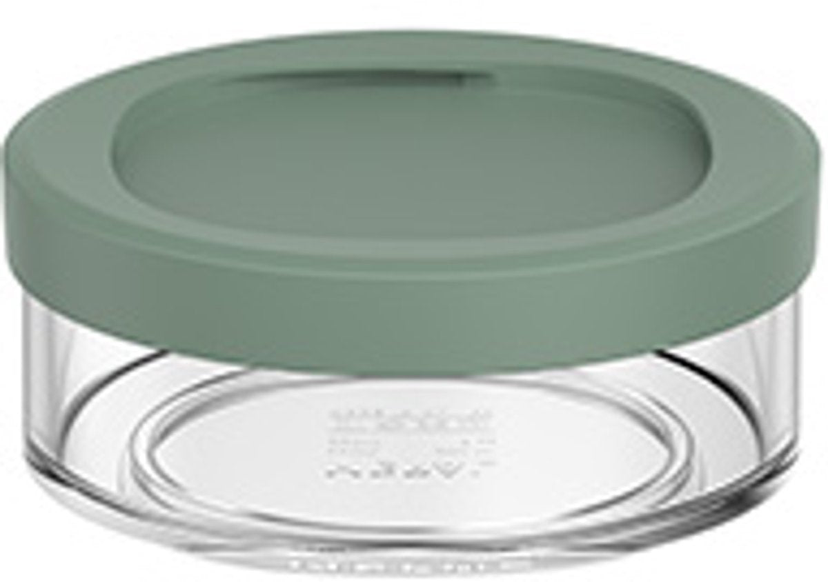 Mepal lunchpot compartiment ellipse - 200 ml - extra compartimenten voor lunchpot 500 ml - yoghurtbeker en muesli beker to go - vaatwasserbestendig - nordic sage